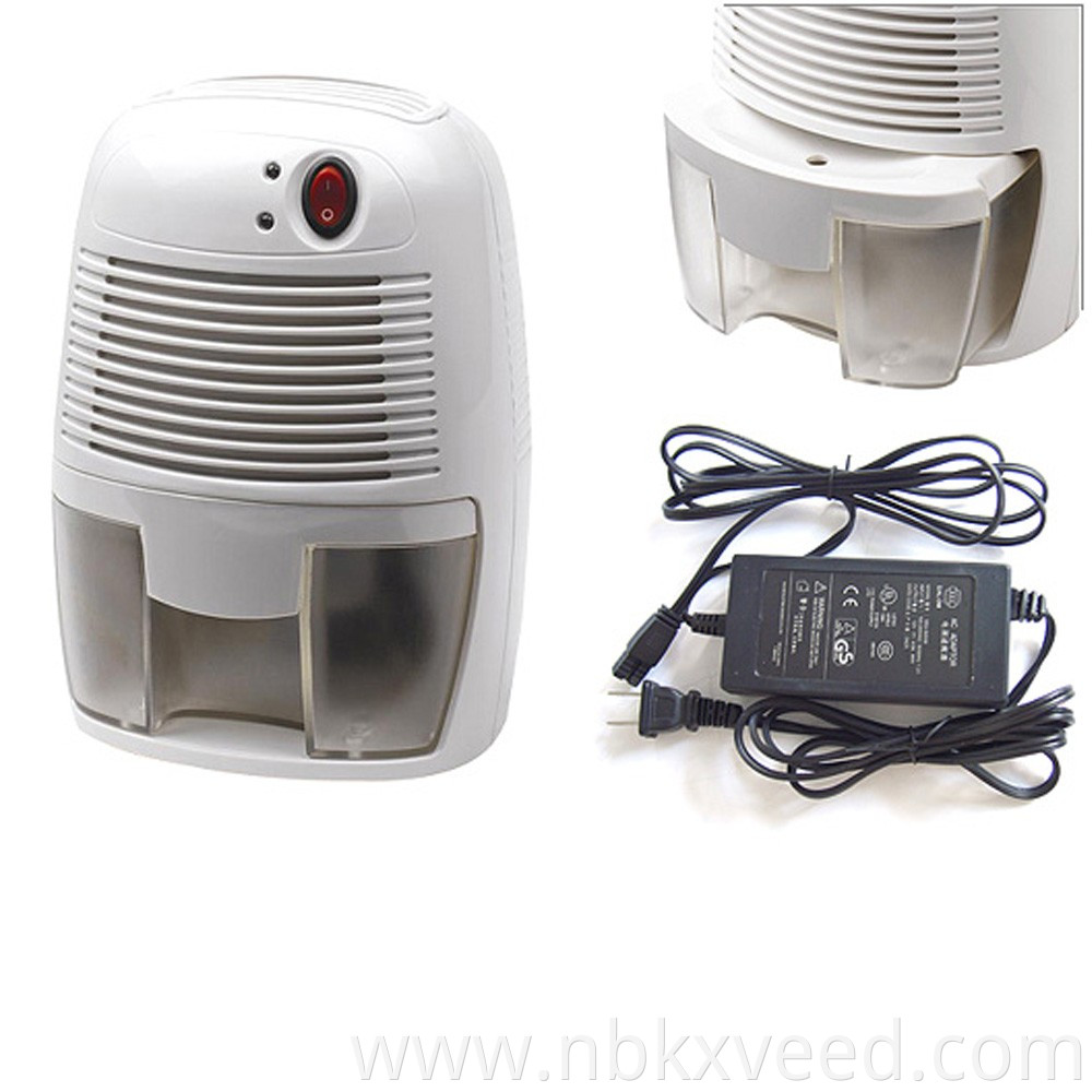 AC/DC No Compressor 500ml Mini Car Dehumidifier